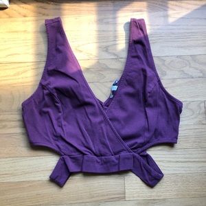 Purple tank crop top